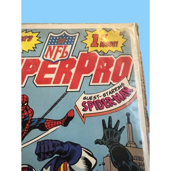 Marvel Comics NFL SuperPro Comic Issue #1 With Spider-Man Appearance & Captain A - Picture 12 of 12